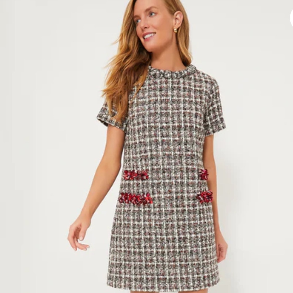 TUCKERNUCK Winterberry Sequin Tweed Jackie Dress